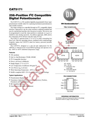 CAT5171TBI-00GT3 datasheet  